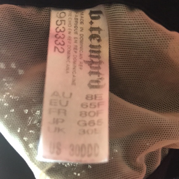 b’tempt’d 30DDD  bra EUC grey black racerback - Picture 6 of 10